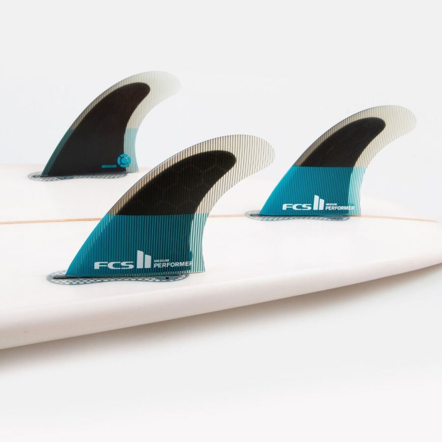 NEW FCS II PC Performer Tri fin surfboard fins Medium 