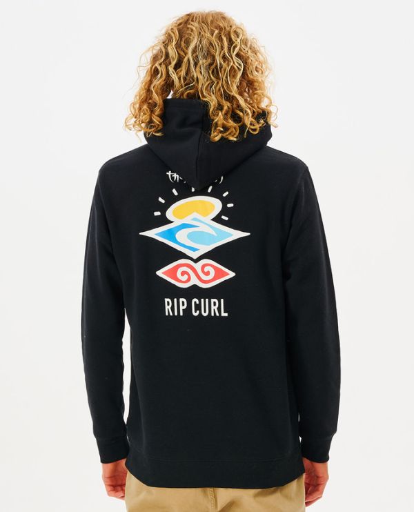 Rip Curl Search Icon Hood Black