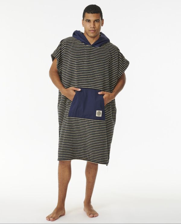 Rip Curl Surf Sock Hooded Towl Poncho Navy