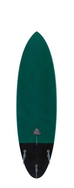 Light Surfboard RC Croozer 6.6 Resin Tint Green / Black